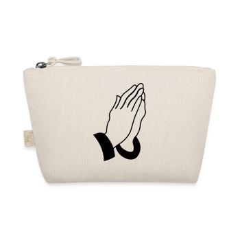 praying_hands_001 - Bio-Täschchen - Natur - Vorne