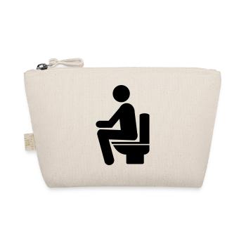 HOMME SUR TOILETTE - Trousse biologique - nature - Devant