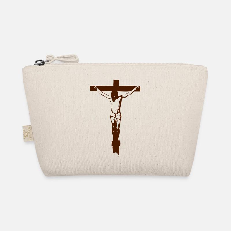 christ kreuz - Bio-Täschchen - Natur