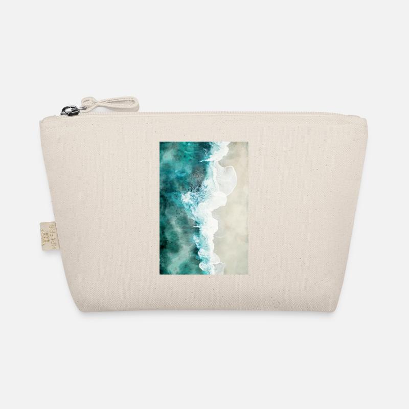 Belle plage de rêve peinte à l'aquarelle Trousse biologique