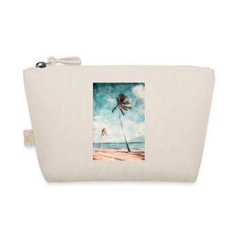Beautiful dream beach painted in watercolor - Organic Pouch - nature - Front