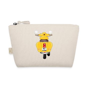 scooter jaune soleil avec plaque d'immatriculation excitante - Trousse biologique - nature - Devant