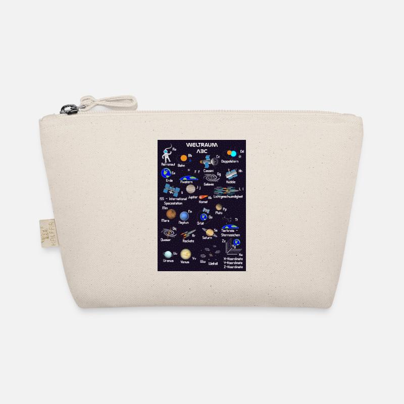 Space ABC alphabet learning poster Organic Pouch