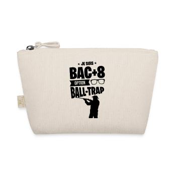 BAC+8 BALL-TRAP idée cadeau humour drôle sport tir - Trousse biologique - nature - Devant