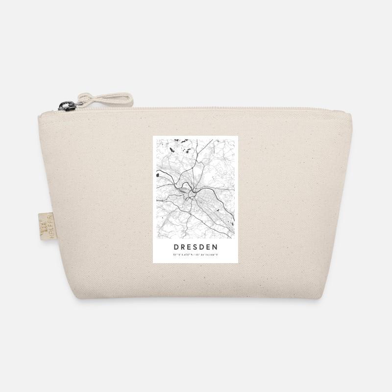 Dresden Map City Map Street Map Elbe Organic Pouch
