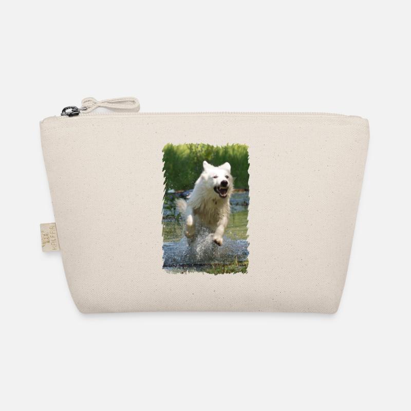 White Shepherd Dog Organic Pouch