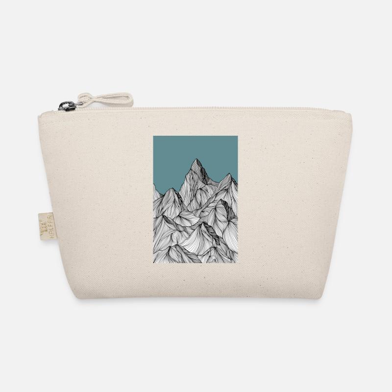 Montagnes comme une esquisse en bleu - Trousse biologique - nature