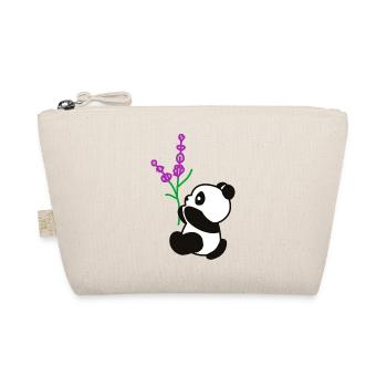 Panda Flower - Organic Pouch - nature - Front