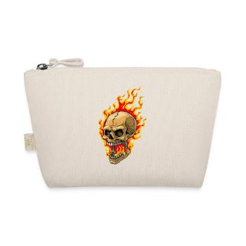 Crâne humain avec des flammes - Trousse biologique - nature - Devant