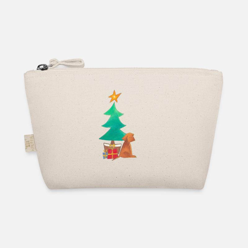 Weihnachtshund Bio-Täschchen