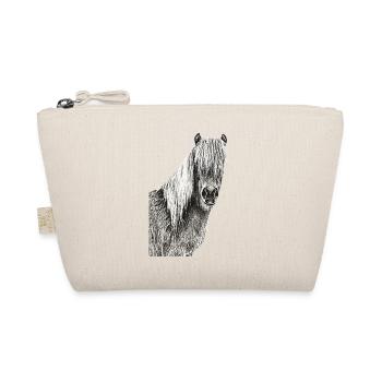Horses horse horse head rider horse sayings - Organic Pouch - nature - Front