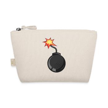 bomb wick drawing flame - Organic Pouch - nature - Front