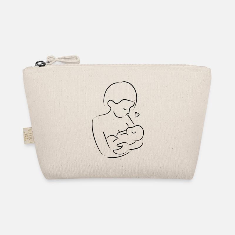 Breastfeeding Mum - Organic Pouch - nature