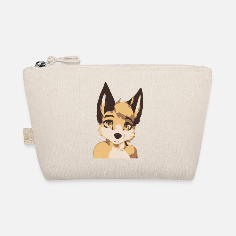 Curious Fox Painting Organic Pouch