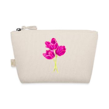 Wasserfarben Blumen Frühling Frühlingsanfang Tulpe - Bio-Täschchen - Natur - Vorne