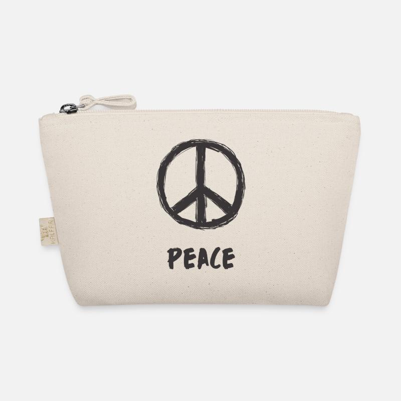 Peace sign peace symbol tolerantly cosmopolitan Organic Pouch