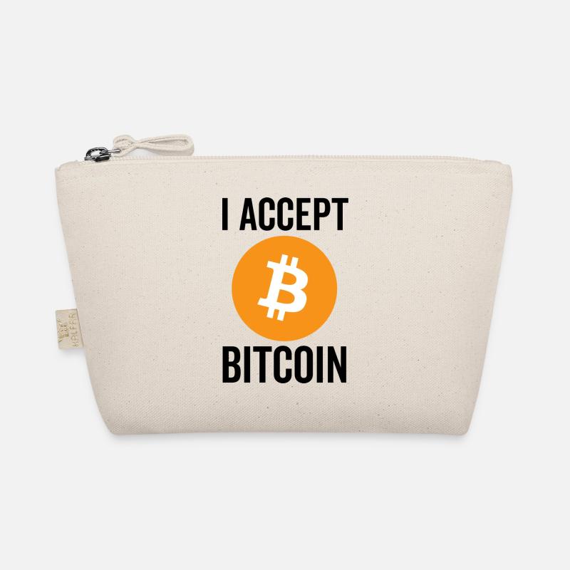Ich akzeptiere Bitcoin Bio-Täschchen