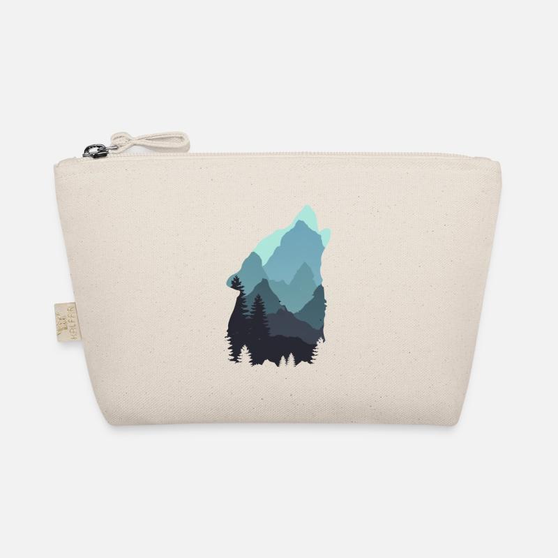 Wolf - Bio-Täschchen - Natur