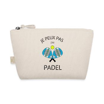 je peux pas j'ai padel - Trousse biologique - nature - Devant