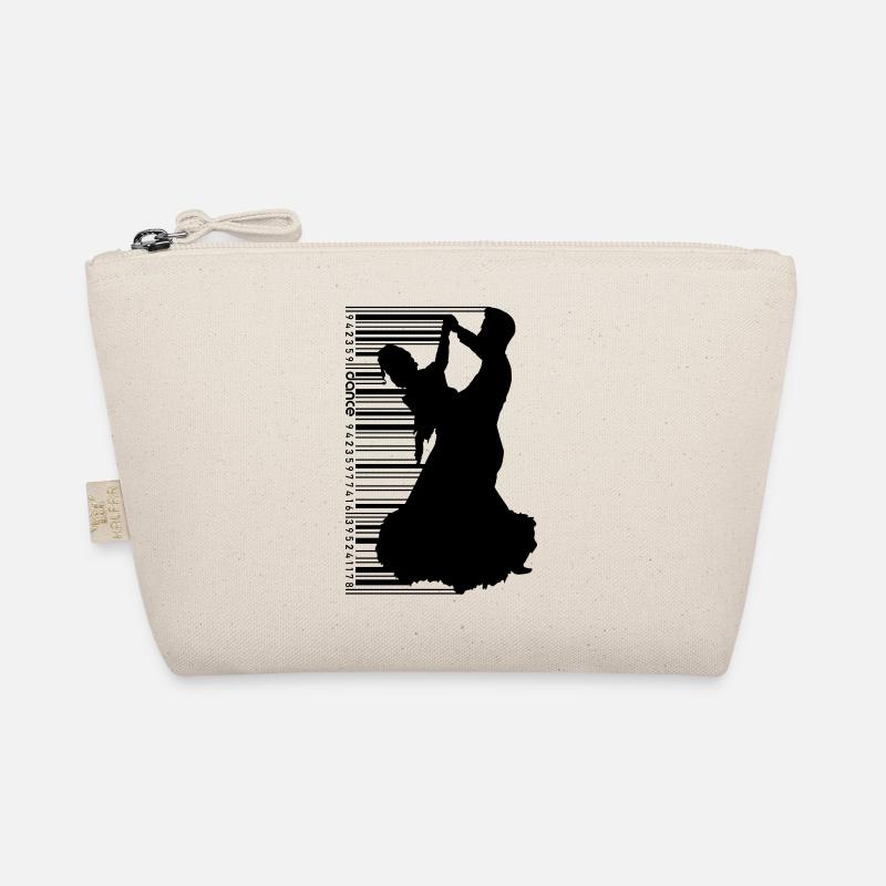 Tanzpaar im QR Code Style - Bio-Täschchen - Natur