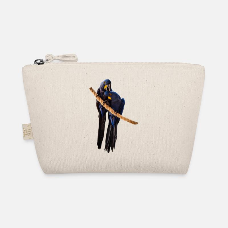 Hyacinth Macaw Pair - Organic Pouch - nature