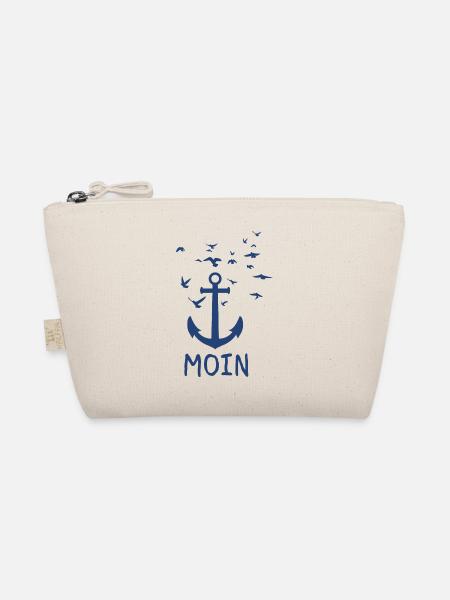 Moin Geschenk Norden Norddeutschland Meer Anker - Bio-Täschchen - Natur