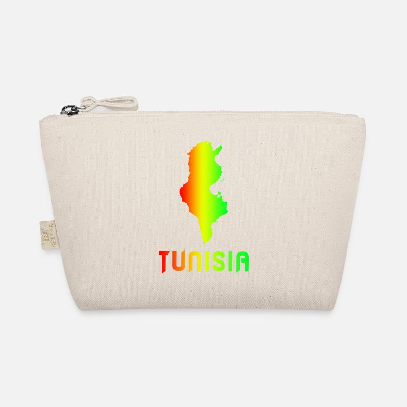 Tunisia Rainbow Maps Design / Gift Organic Pouch
