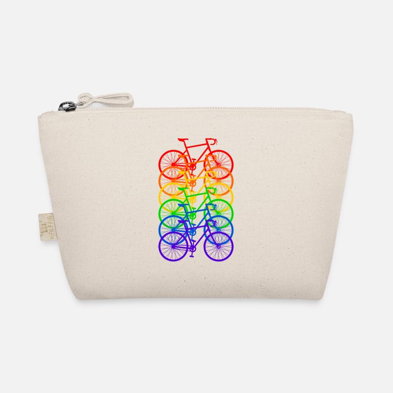Bicycle Rainbow Organic Pouch