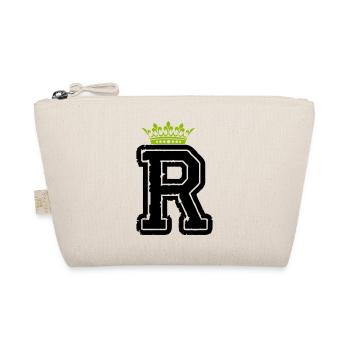 letter R crown - Organic Pouch - nature - Front