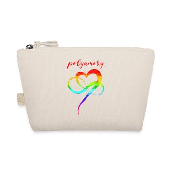 Polyamory Infinity Heart LGBTQ Love - Organic Pouch - nature - Front