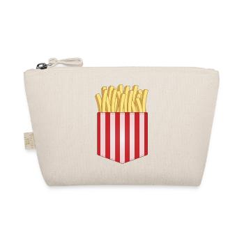 Tasche mit Streifen - Bio-Täschchen - Natur - Vorne