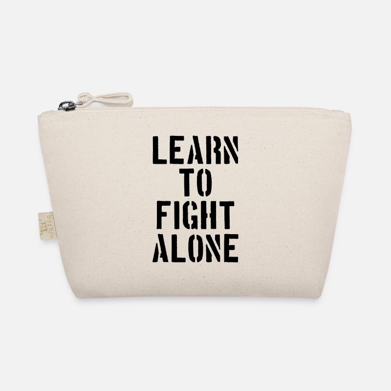 Learn to fight alone - Organic Pouch - nature
