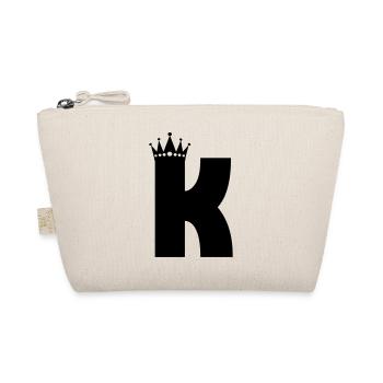 Buchstabe K Krone - Bio-Täschchen - Natur - Vorne
