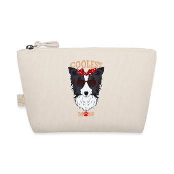 Coolest Dog Mom I Border Collie Mom I Border - Organic Pouch - nature - Front