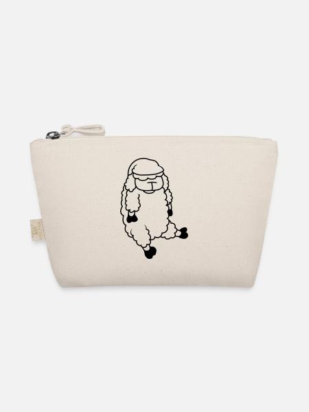 Mouton endormi Casquette de couchage - Trousse biologique - nature - Devant