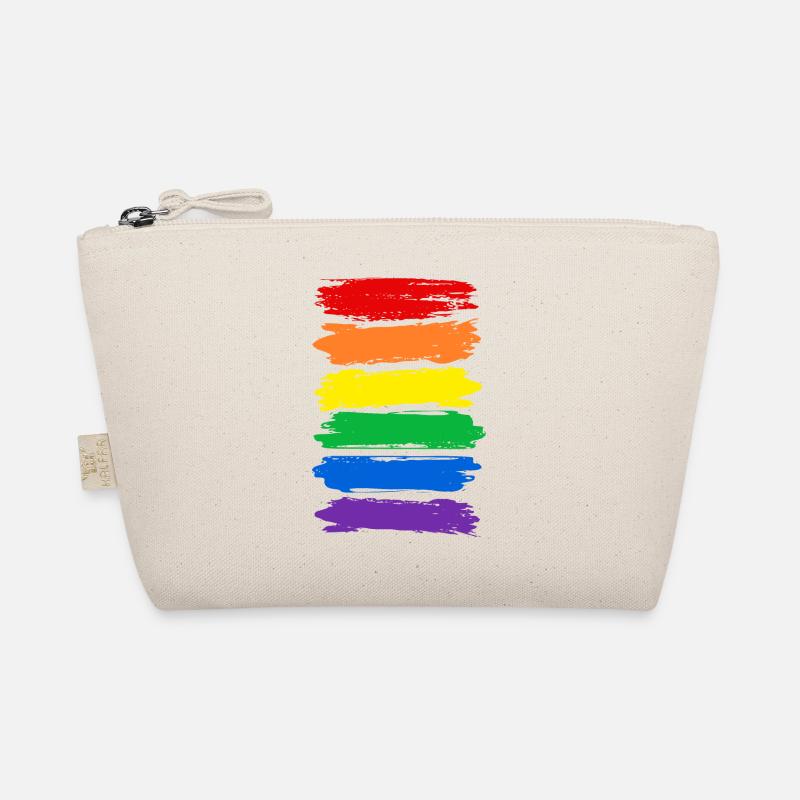 Rainbow Flag Rainbow Vintage Rayures LGBTQ Trousse biologique