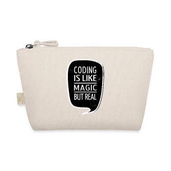 funny quote c plus plus statement fathersday - Bio-Täschchen - Natur - Vorne
