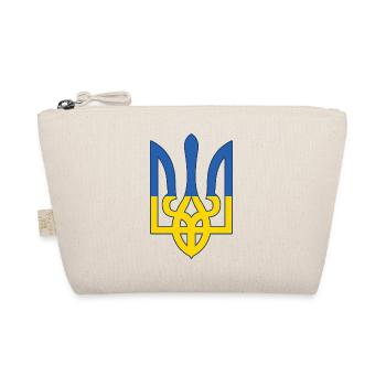 Ukraine Flagge Symbol - Flagge der Ukraine - Bio-Täschchen - Natur - Vorne