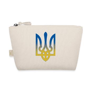 Ukraine Flagge Symbol - Flagge der Ukraine - Bio-Täschchen - Natur - Vorne