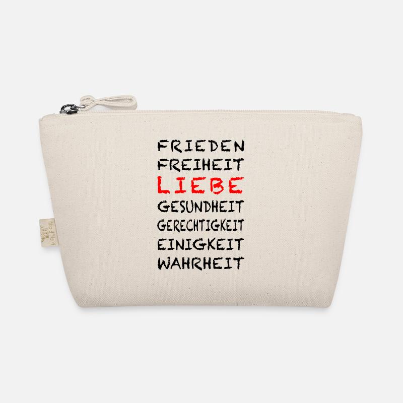 4 FREEDOM Deutsch - Bio-Täschchen - Natur
