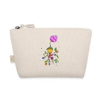 Mystischer Kobold Blumenliebe SVENPAINT - Bio-Täschchen - Natur - Vorne