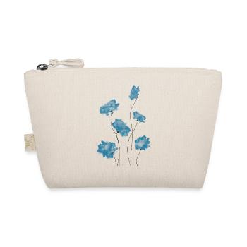 Blaue Blumen - Bio-Täschchen - Natur - Vorne