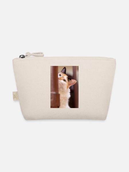 Die Katze - Bio-Täschchen - Natur - Vorne