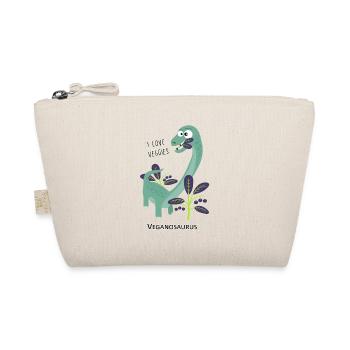 Dinosaur Veganosaurus - Organic Pouch - nature - Front