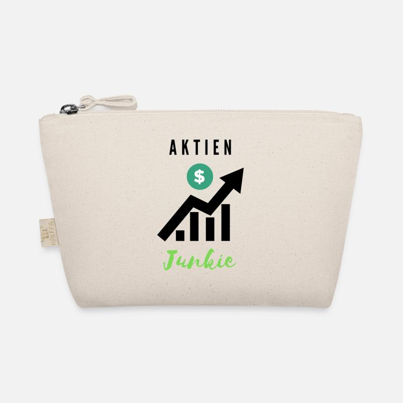 Aktien Junkie 1 - Bio-Täschchen - Natur
