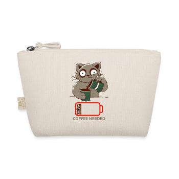Coffee Cat Coffee needed, Coffee Addicted Cat - Organic Pouch - nature - Front