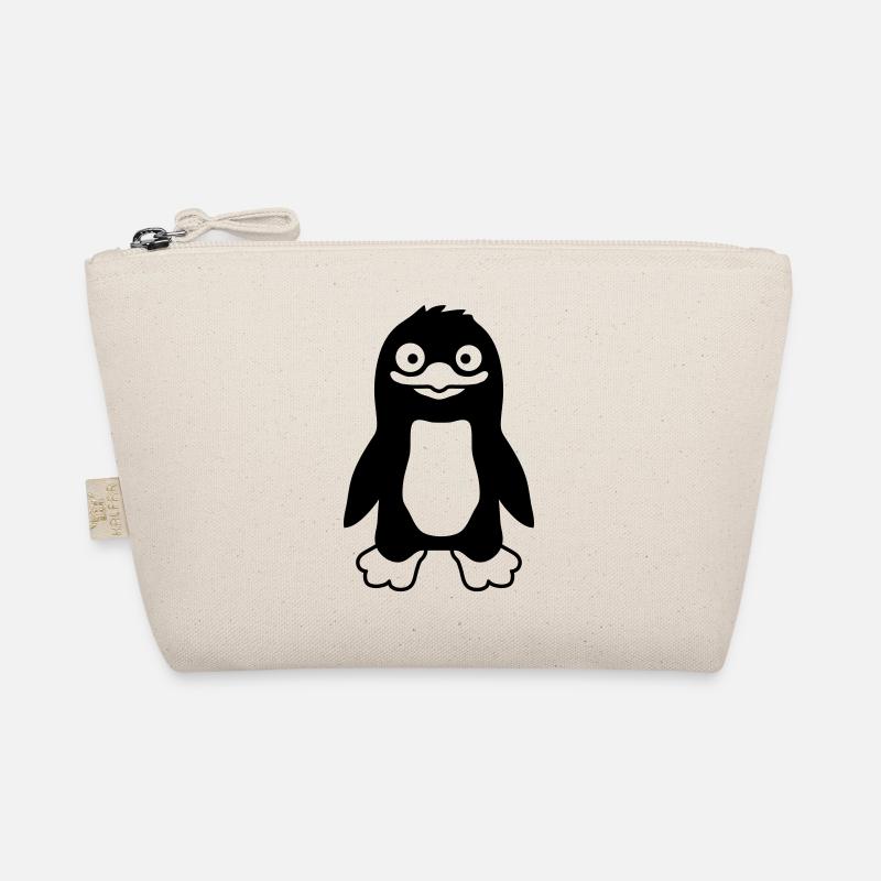 Funny funny penguin grins Organic Pouch