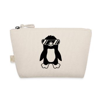 Cool Design Sonnenbrille Pinguin - Bio-Täschchen - Natur - Vorne