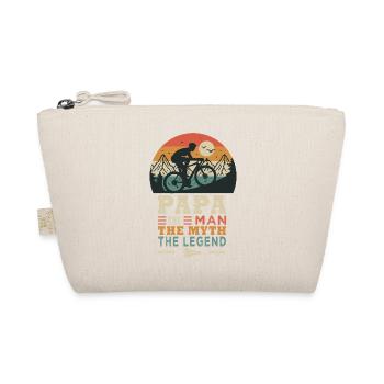 dad cyclist the legend bike bike bike bikes - Organic Pouch - nature - Front