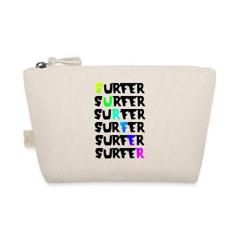 Surfer | Surfen | Wassersport | Sport - Bio-Täschchen - Natur - Vorne